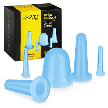 Silikon Schröpfgläser 5er Set 4FIZJO FACE+