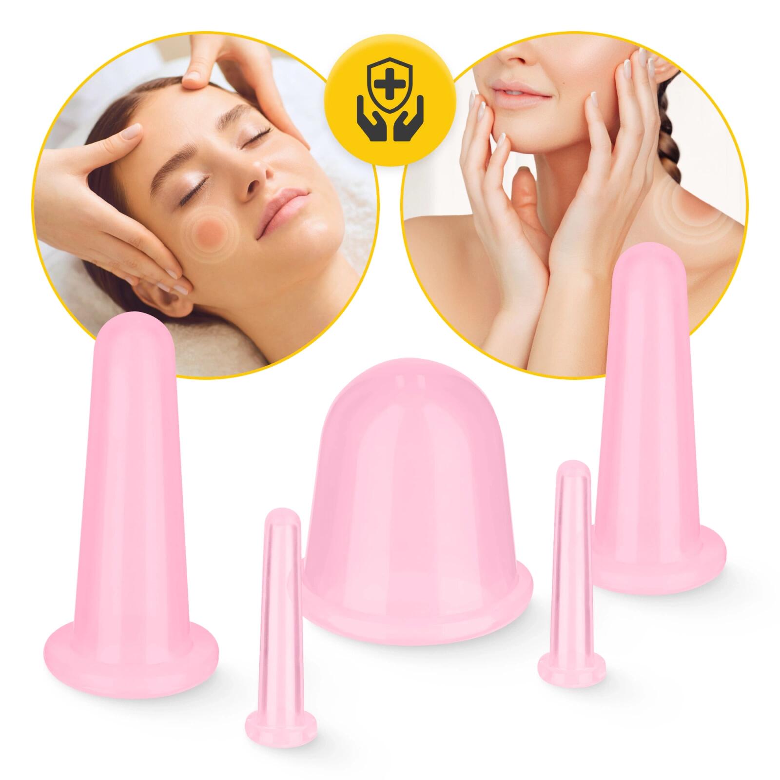 Silikon Schröpfgläser 5er Set 4FIZJO FACE+ 3/7