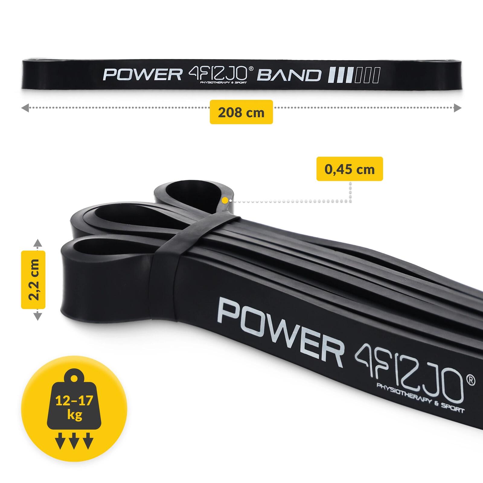 POWER BAND Widerstandsband 4FIZJO Fitnessband für Klimmzüge & Training 2/7