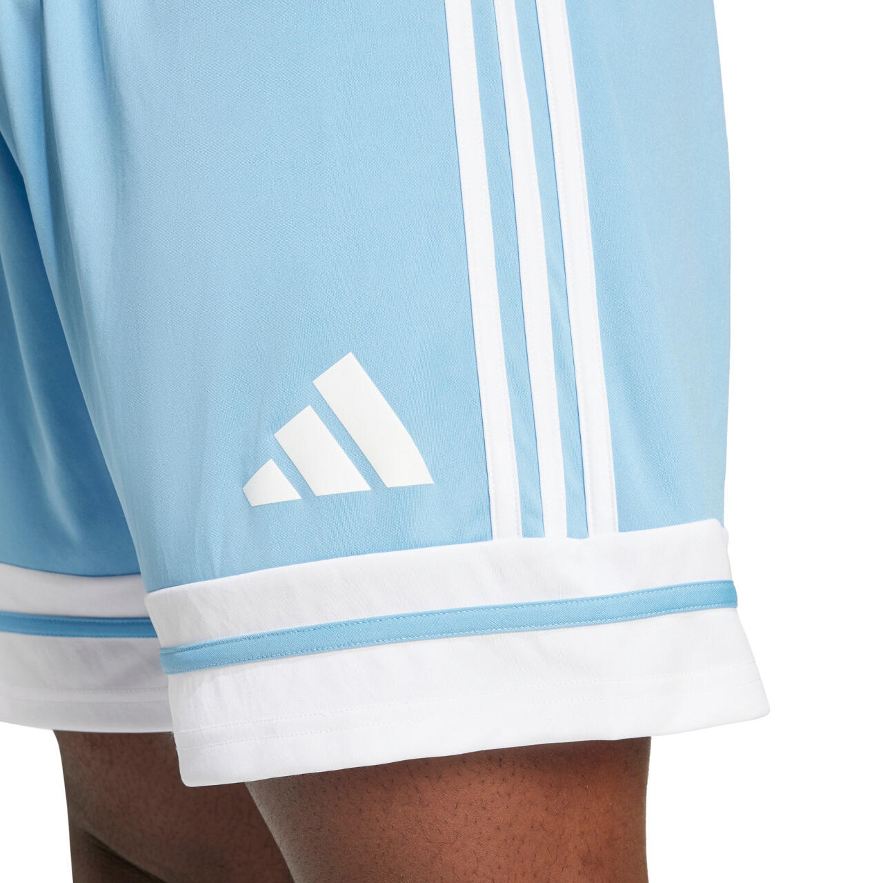 PANTALONCINO da calcio uomo adidas azzurro 5/7