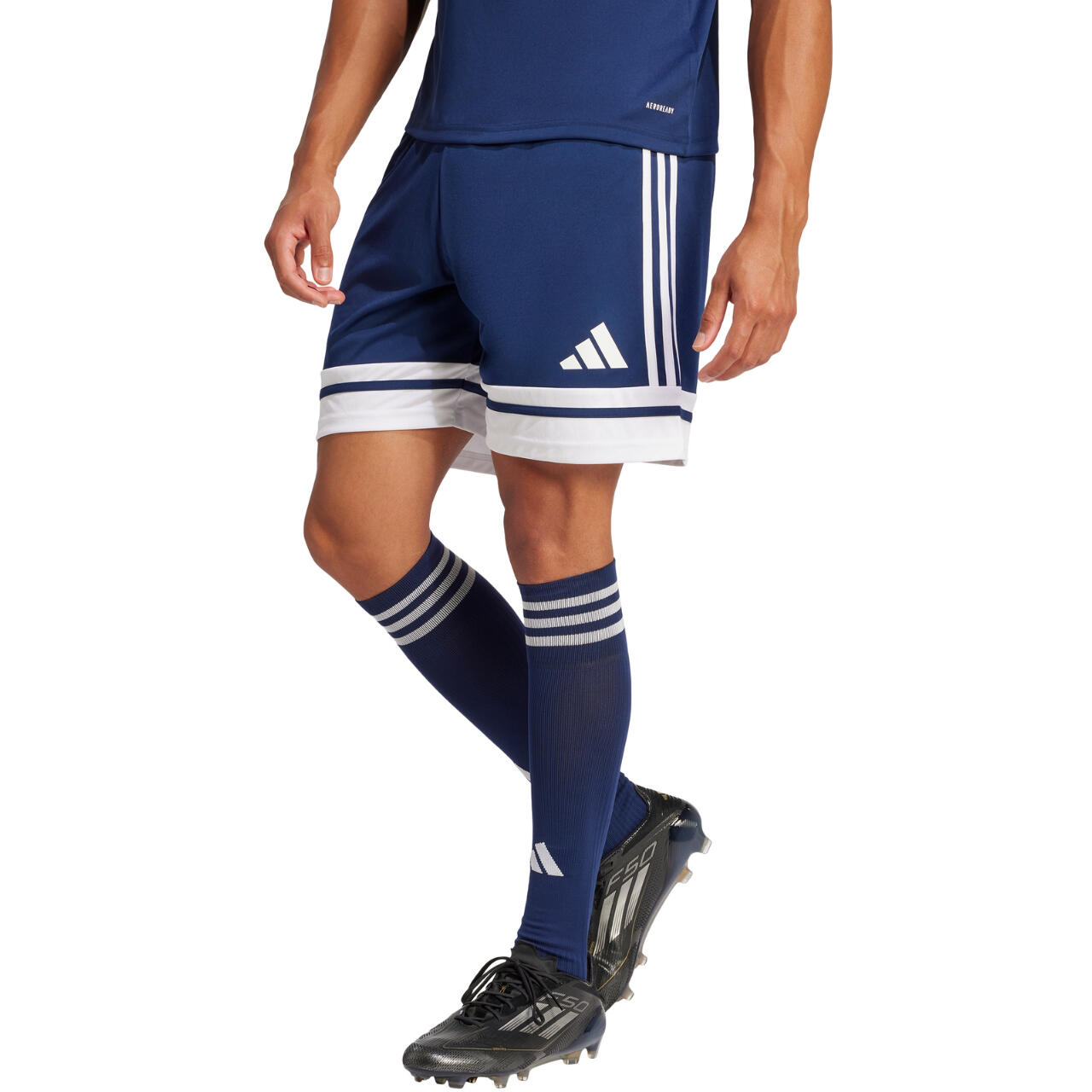 Pantaloncini adidas con tecnologia AEROREADY blu navy 4/7