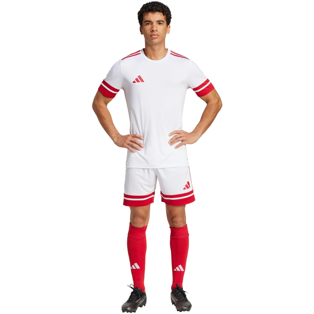 Calções adidas Squadra 25 branco/vermelho 7/7