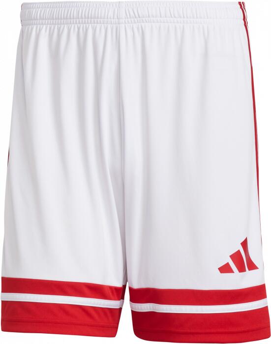 PANTALONCINO da calcio uomo adidas bianco/rosso 1/7