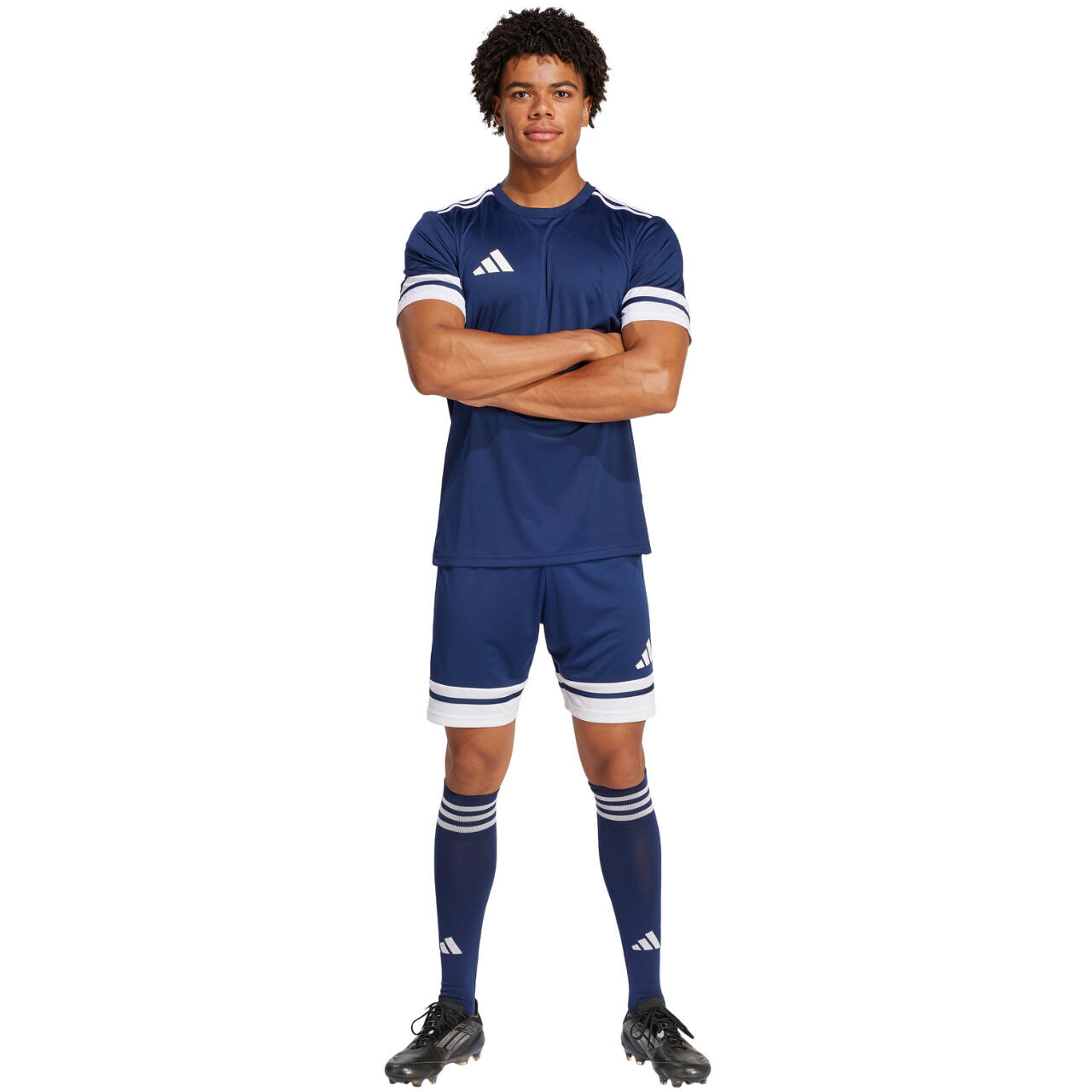 Pantaloncini adidas con tecnologia AEROREADY blu navy 7/7