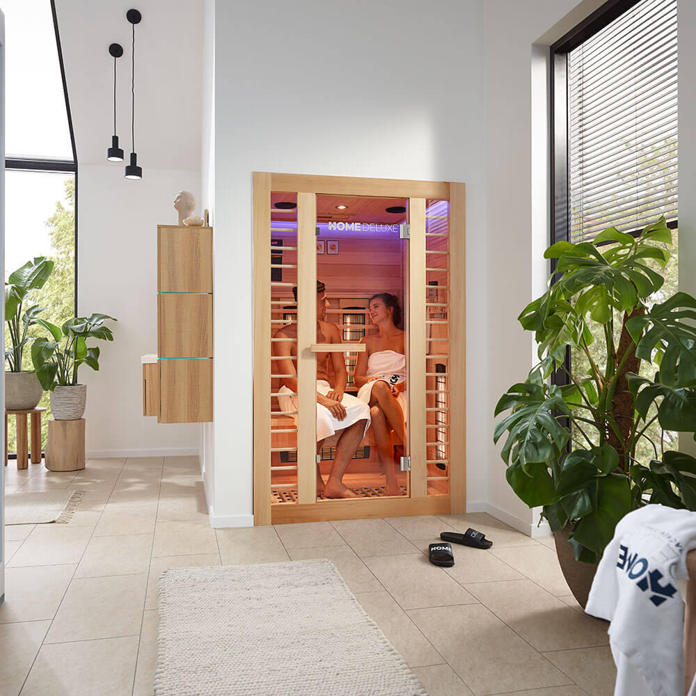 Infrarotkabine REDSUN DELUXE PLUS M - 120 x 105 cm für 2 Personen 3/7