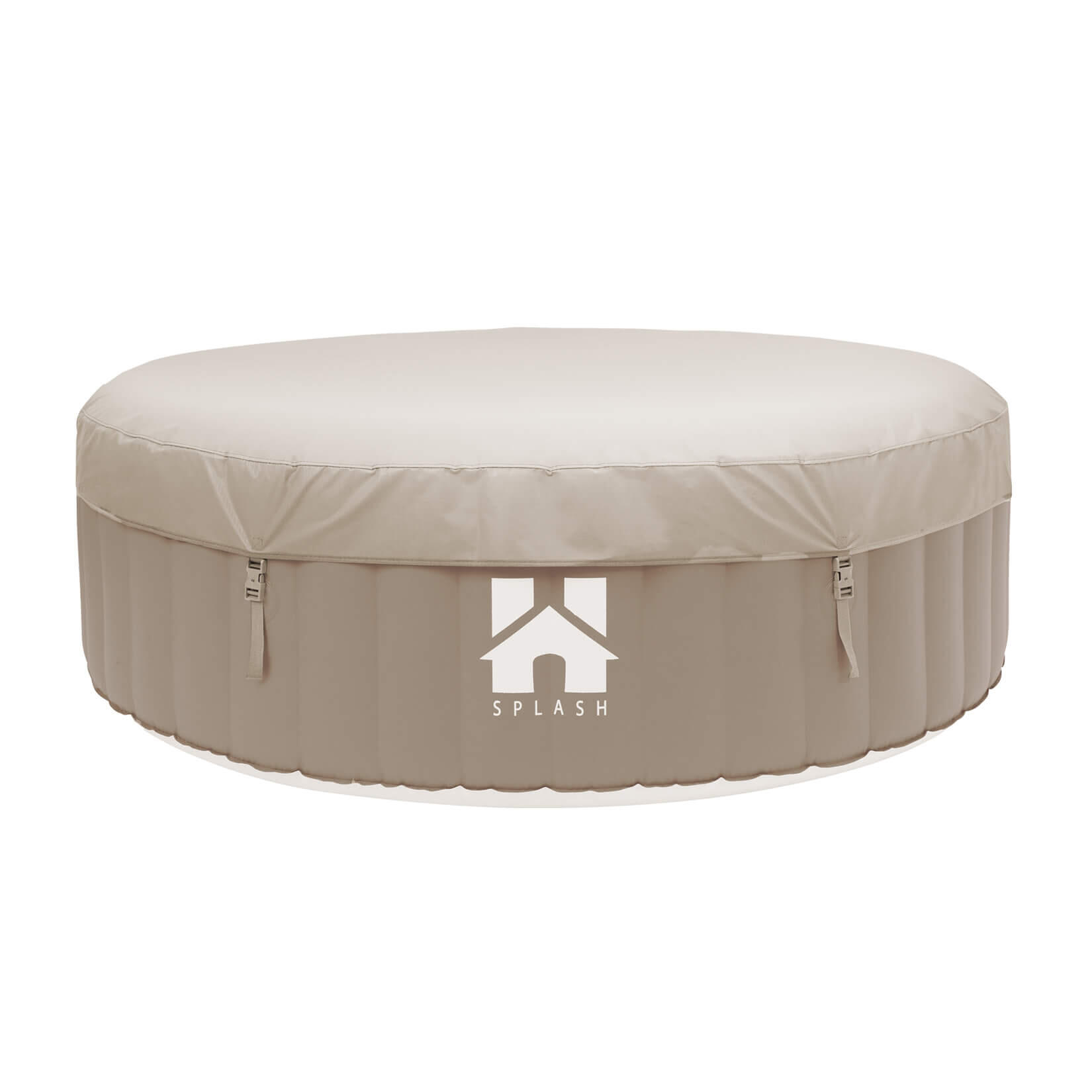 Outdoor Whirlpool SPLASH inkl. Abdeckung - Ø208 cm 6 Personen Beige 6/7