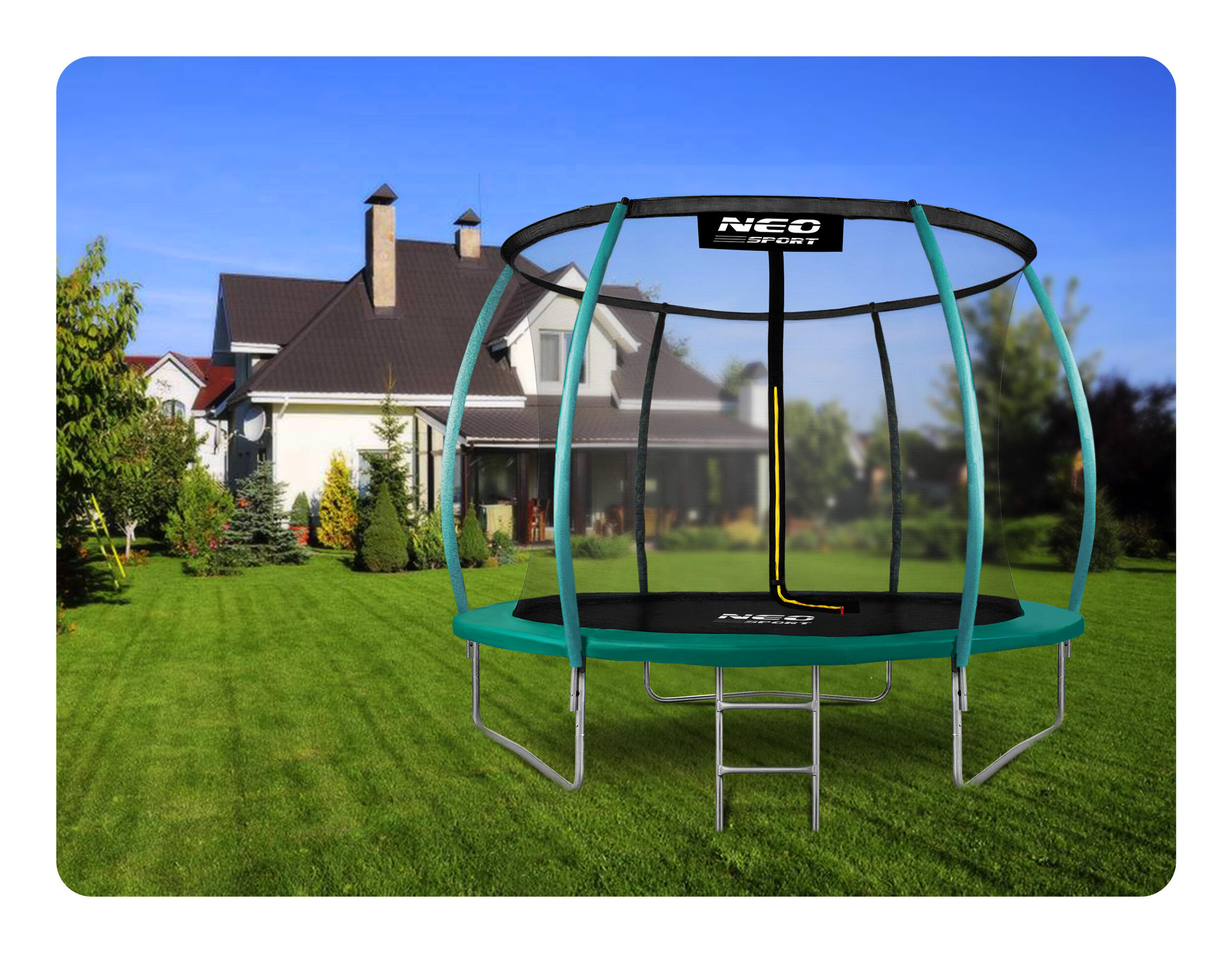 Trampolini ginnastica bambino Neo-Sport Ns-08c181, Verde 4/5
