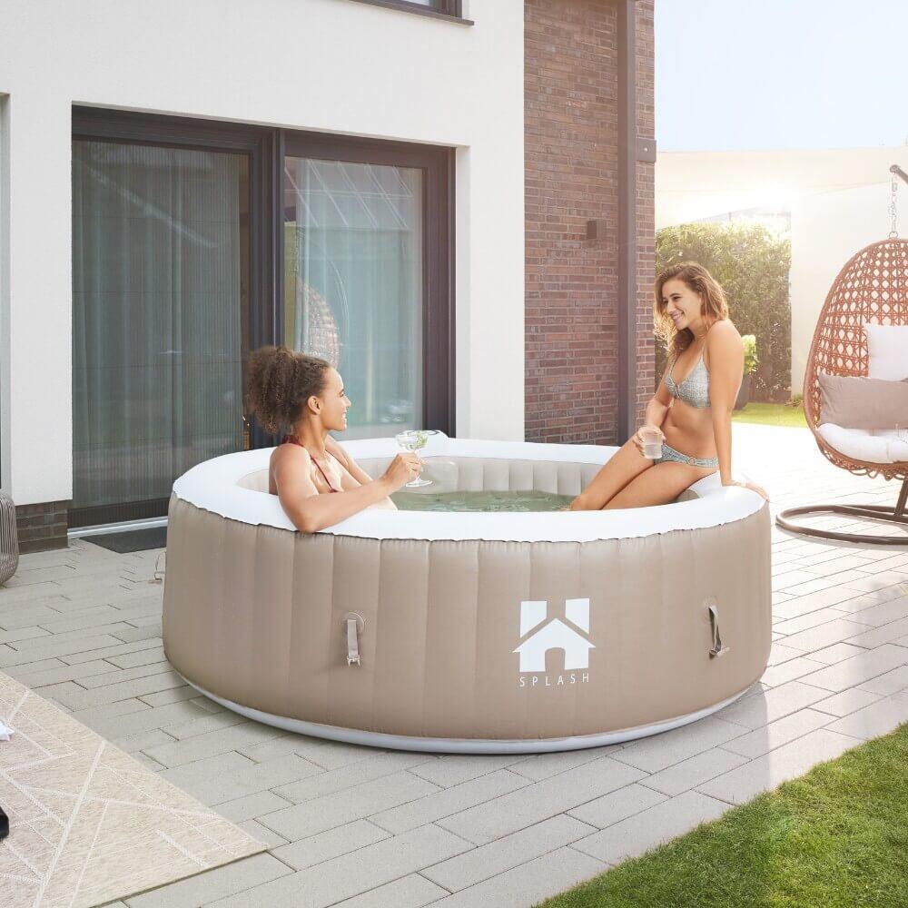 Outdoor Whirlpool inkl. Zubehör und Sonnendach SPLASH - Ø208 cm 6 Personen 5/7