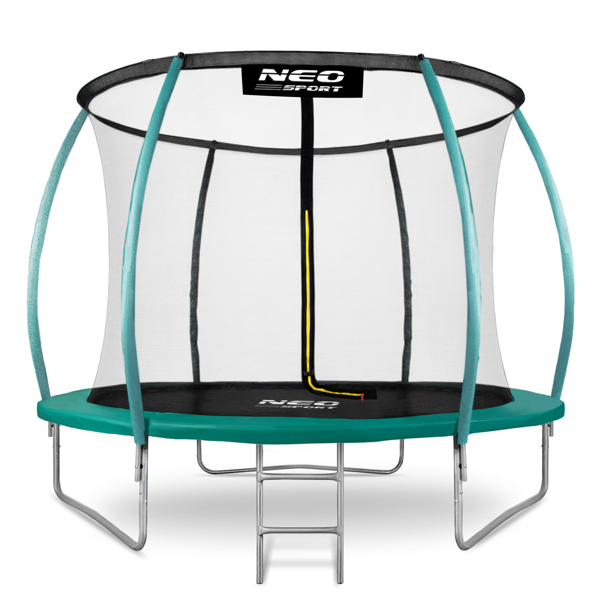 NEO-SPORT Kinder Gymnastik Trampolin Mit Sicherheitsnetz Und Leiter - Ns-08c181 grün