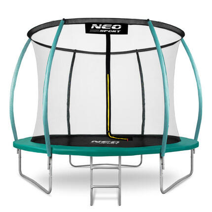 Trampolina ogrodowa Neo-Sport NS-08C181 z siatką i drabinką 8ft/252cm