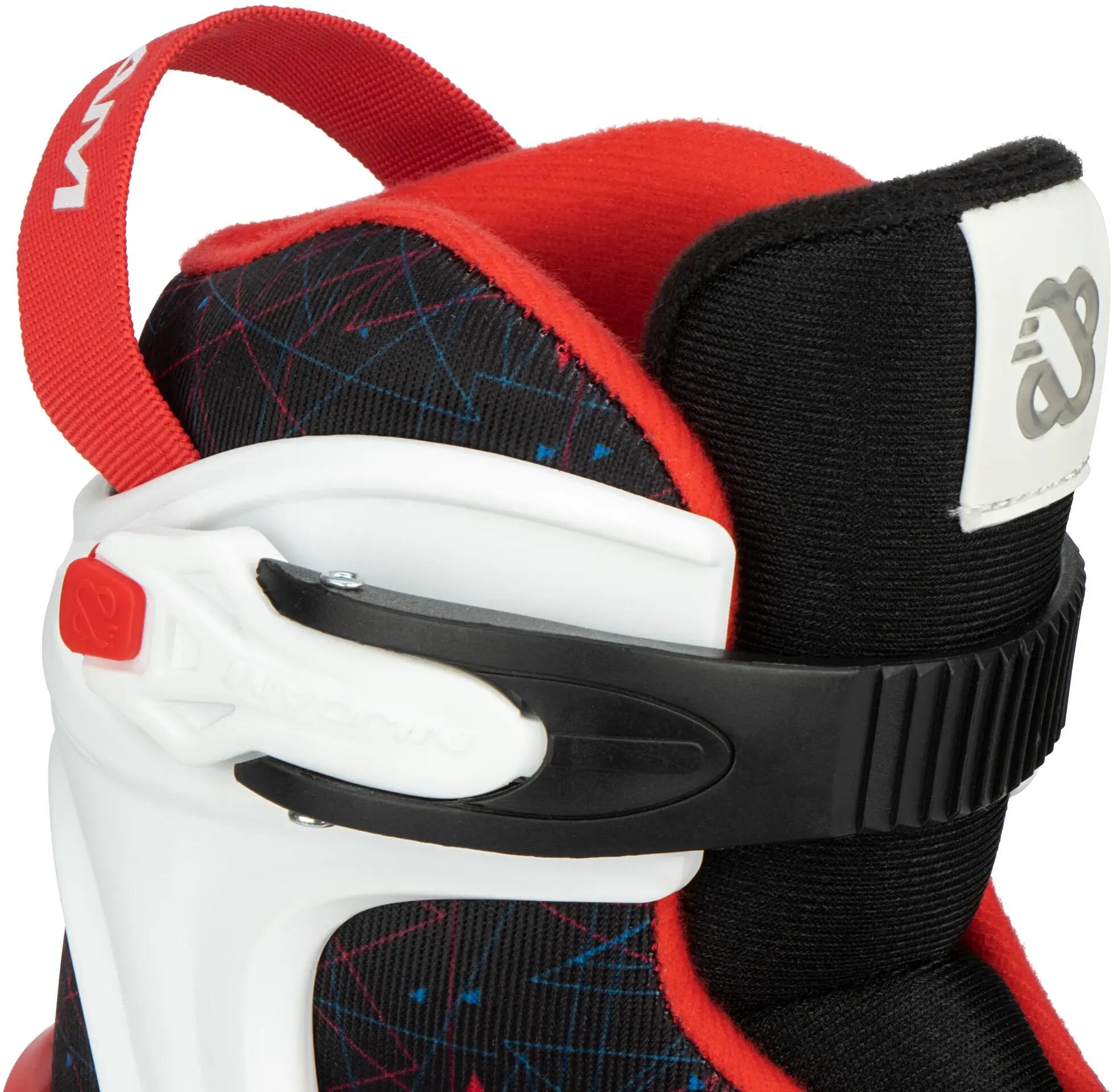 Nijdam inline skates Rad Racer 82A rood/zwart 4/6