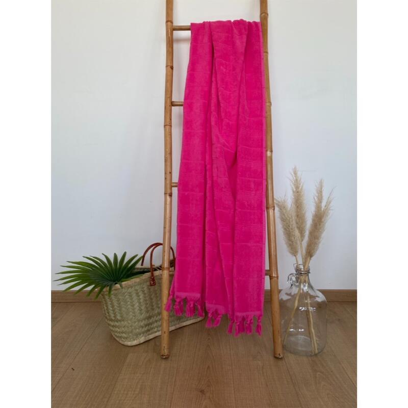 Asciugamano Hammam Fucsia 90 x 160 cm 330 gm²