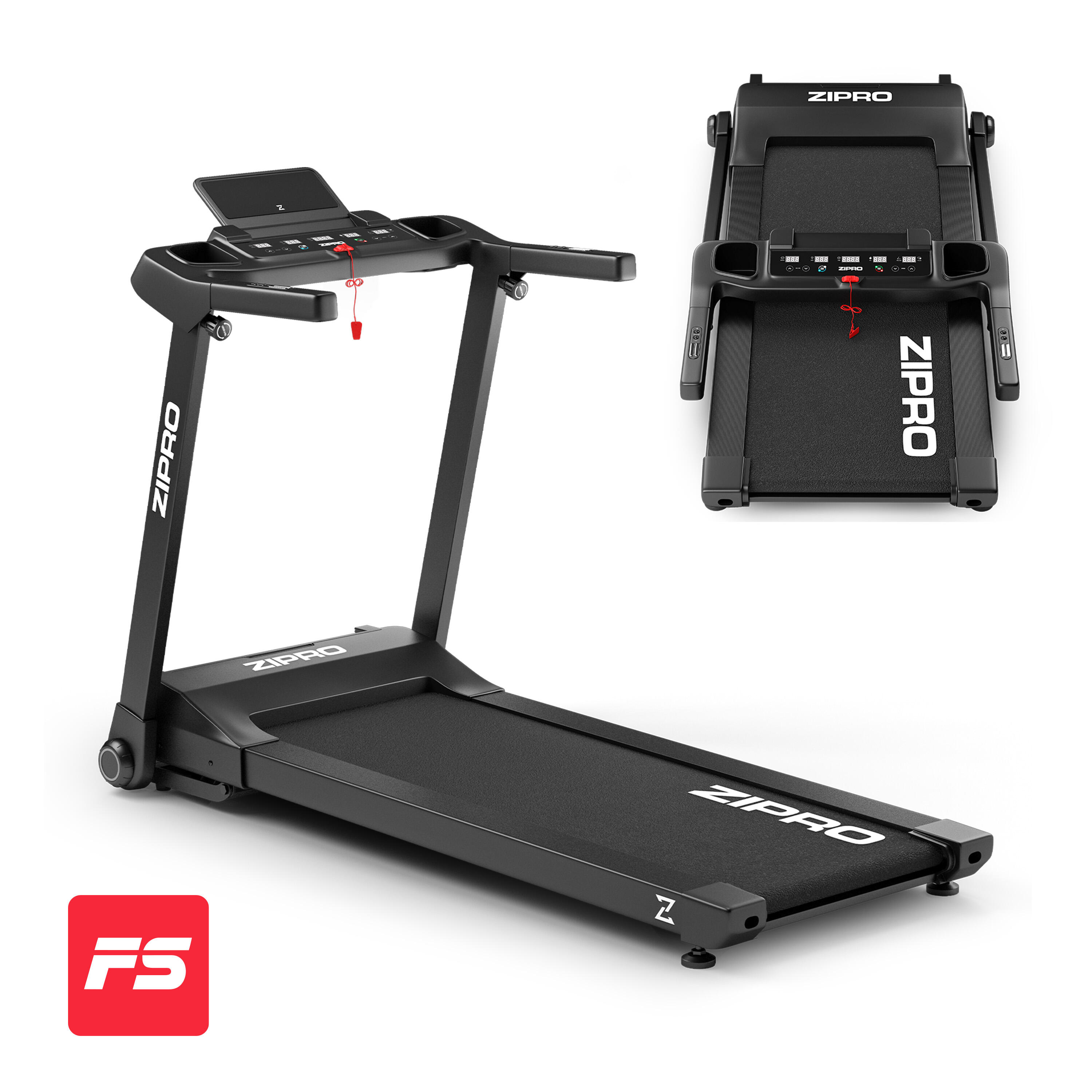 Zipro - Tapis De Course Pliant Zipro Ramble 125 X 45 Cm Compact 16 Km/h Inclinaison - Tapis De Course - Noir - No Size - Decathlon