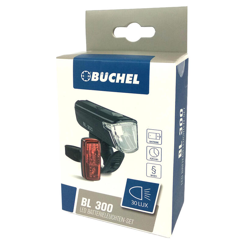 D Set far si stop bicicleta cu LED 30/15 lux