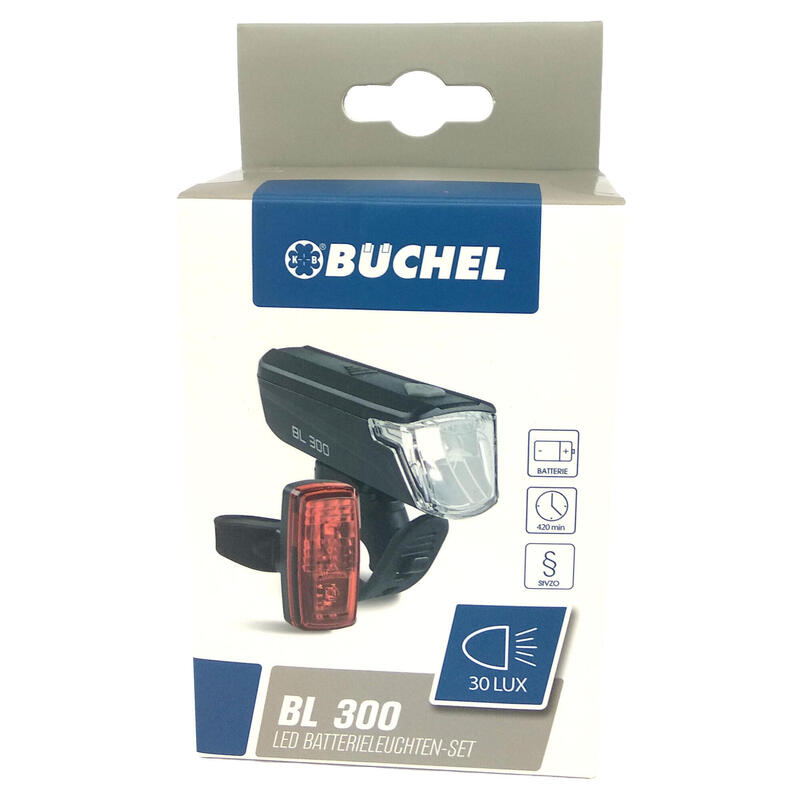 D Set far si stop bicicleta cu LED 30/15 lux