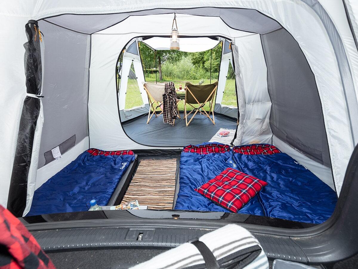 Heckzelt Pitea XL Up für 4 Personen | Freistehendes Autozelt mit Schlafkabine 5/8