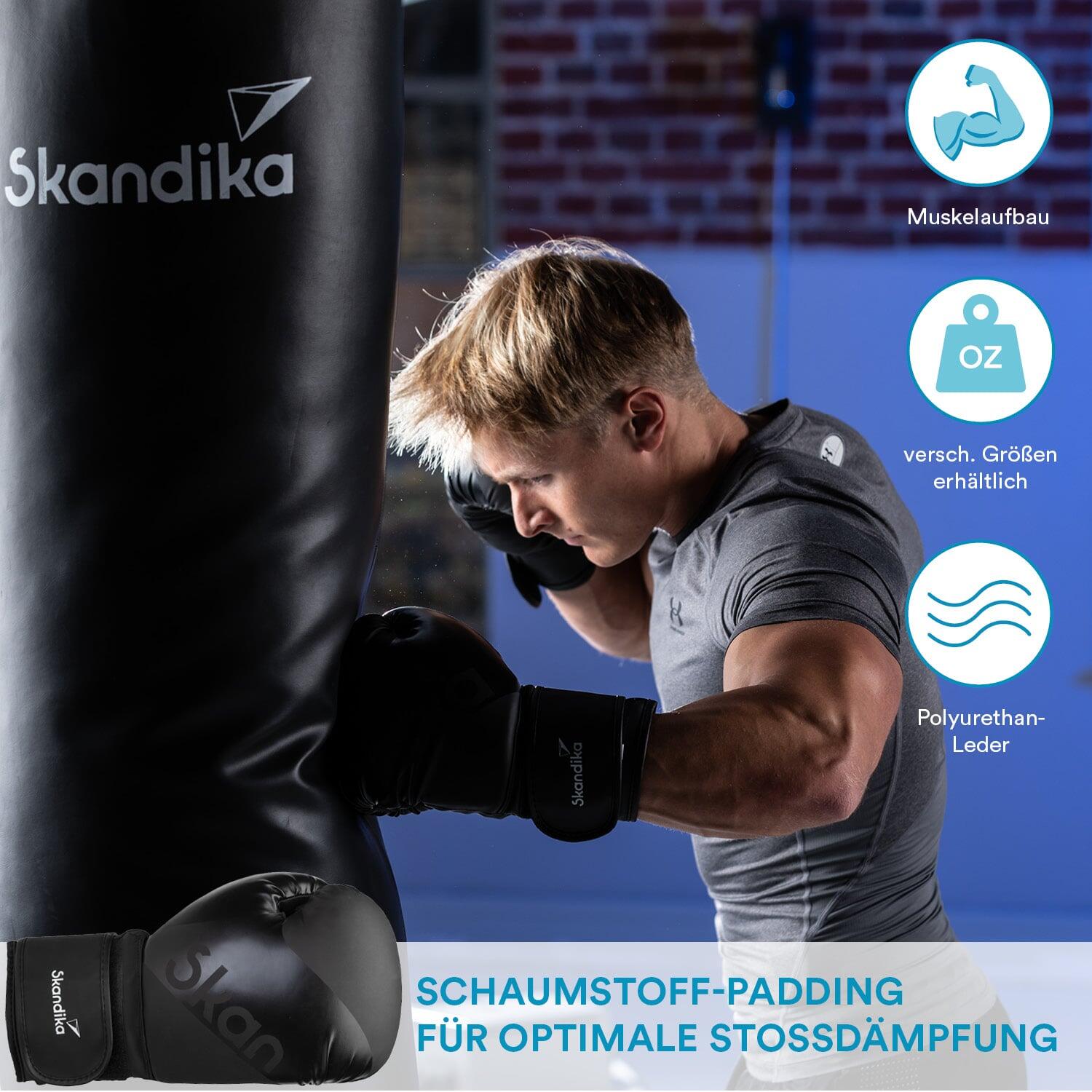 Gants de boxe – gants d'entraînement confortables - noir 2/5