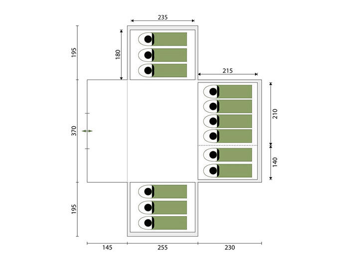 Tente familiale Nimbus 12 Sleeper - 12 Personnes - 630 x 760 cm 5/7