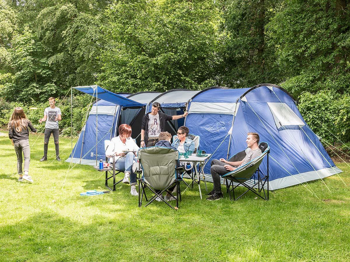 Tente tunnel familiale Montana 8 - camping - 8 Personnes - 3 cabines sombres 2/8