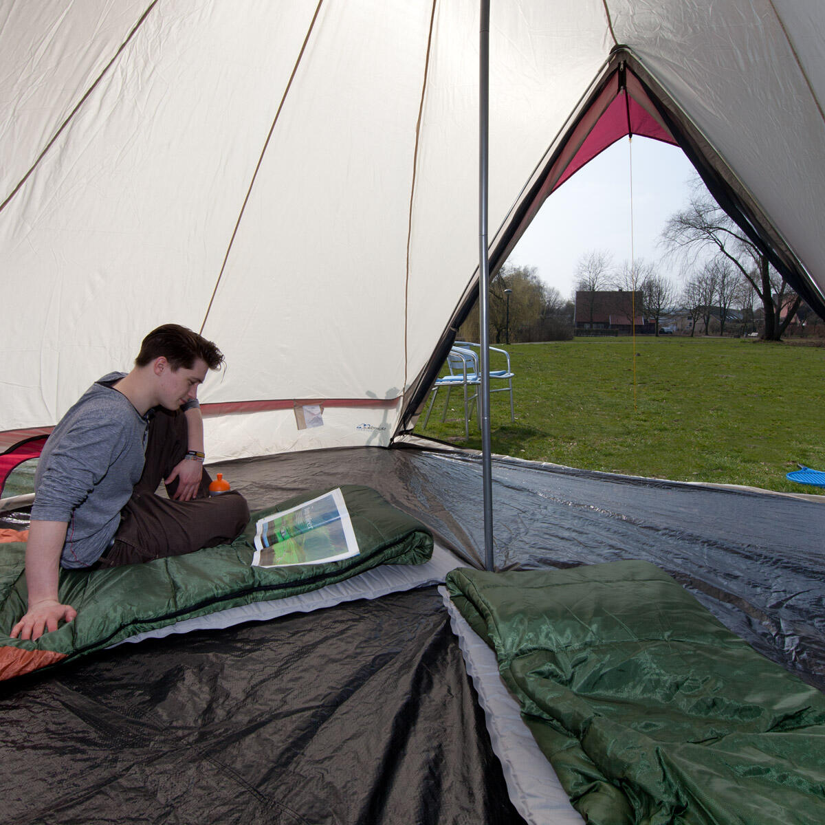 Tente Tipi camping Comanche 400 Protect - 8 personnes - Tapis de sol cousu 5/8