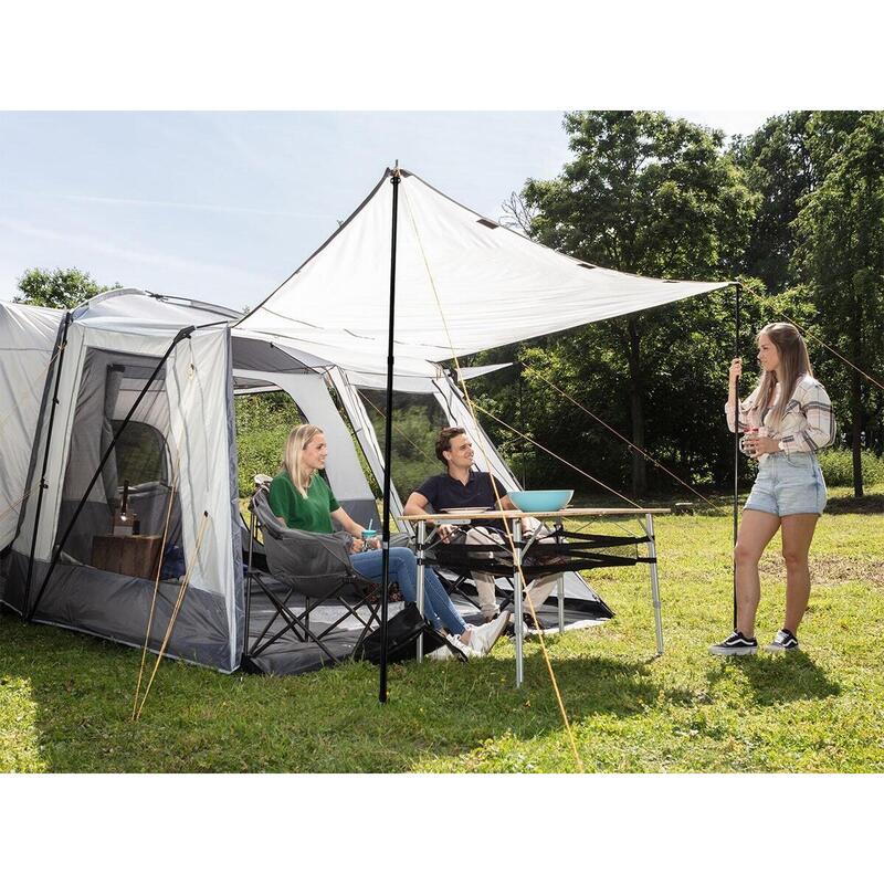 Jeu de 2 piquets télescopiques - Piquets de tente pour auvent, tarp, marquise