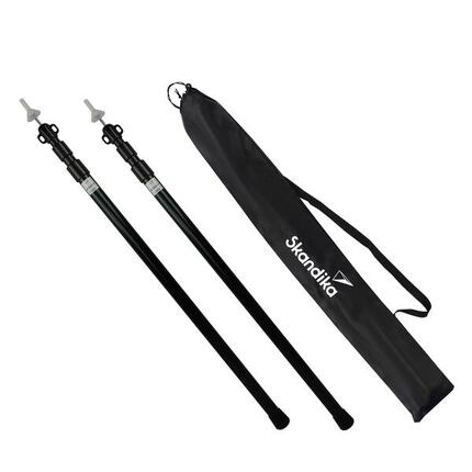 Jeu de 2 piquets télescopiques - Piquets de tente pour auvent, tarp, marquise