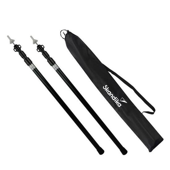 Jeu de 2 piquets télescopiques - Piquets de tente pour auvent, tarp, marquise