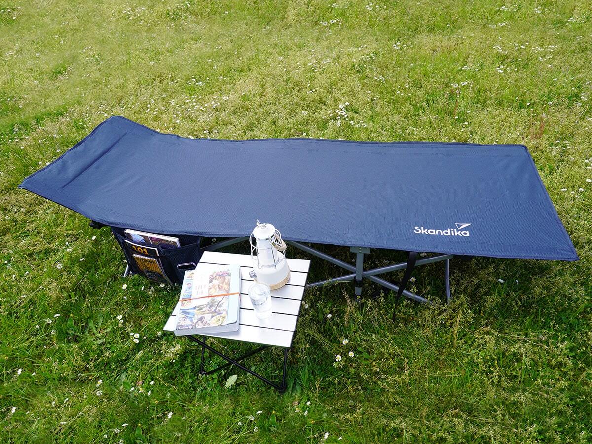 Klappbare Campingliege Viia - Campingbett bis 200 kg - 208 x 75 cm - Faltbar 4/8