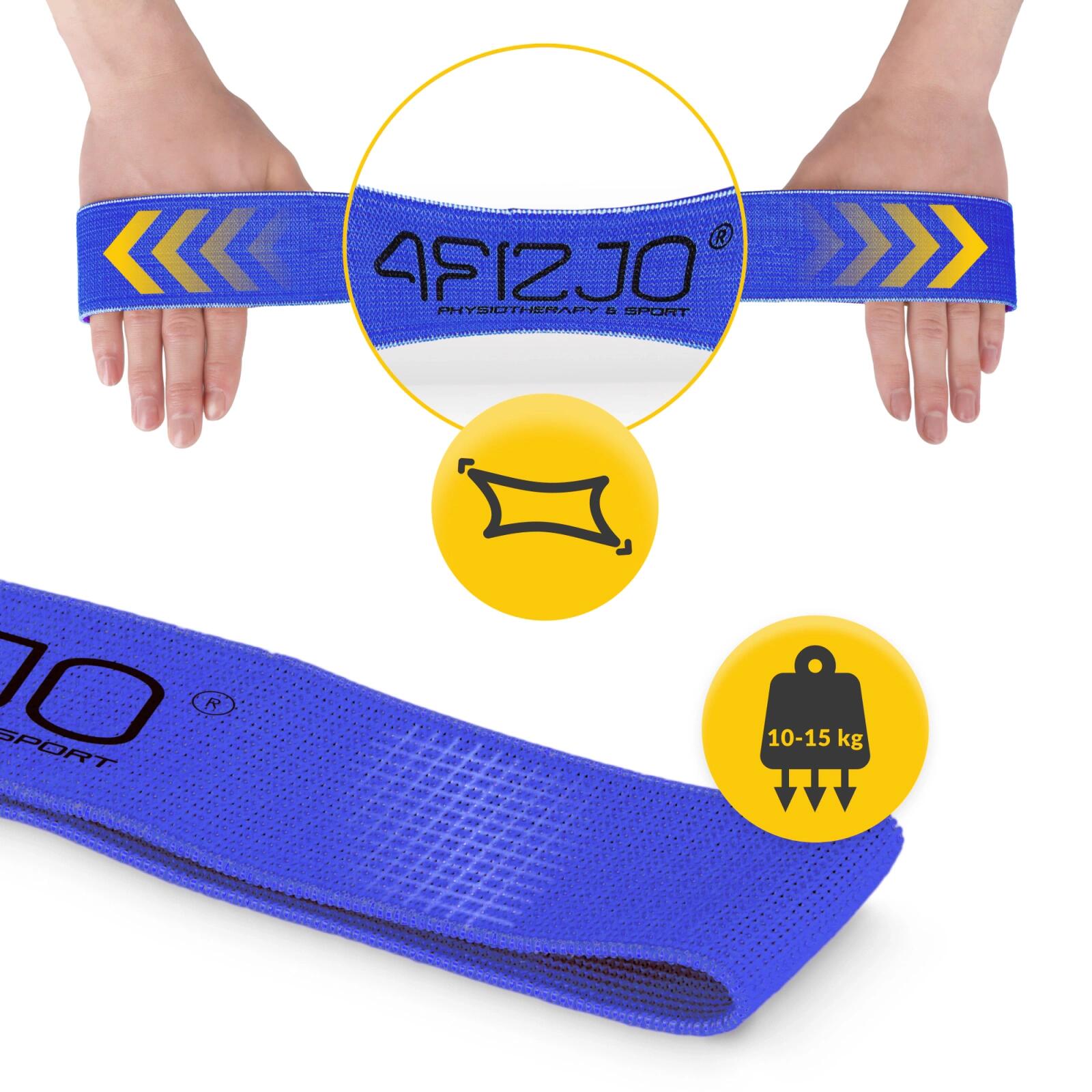 Elastico fitness tessuto corto gambe glutei riabilitazione 4FIZJO FLEX BAND 7/7
