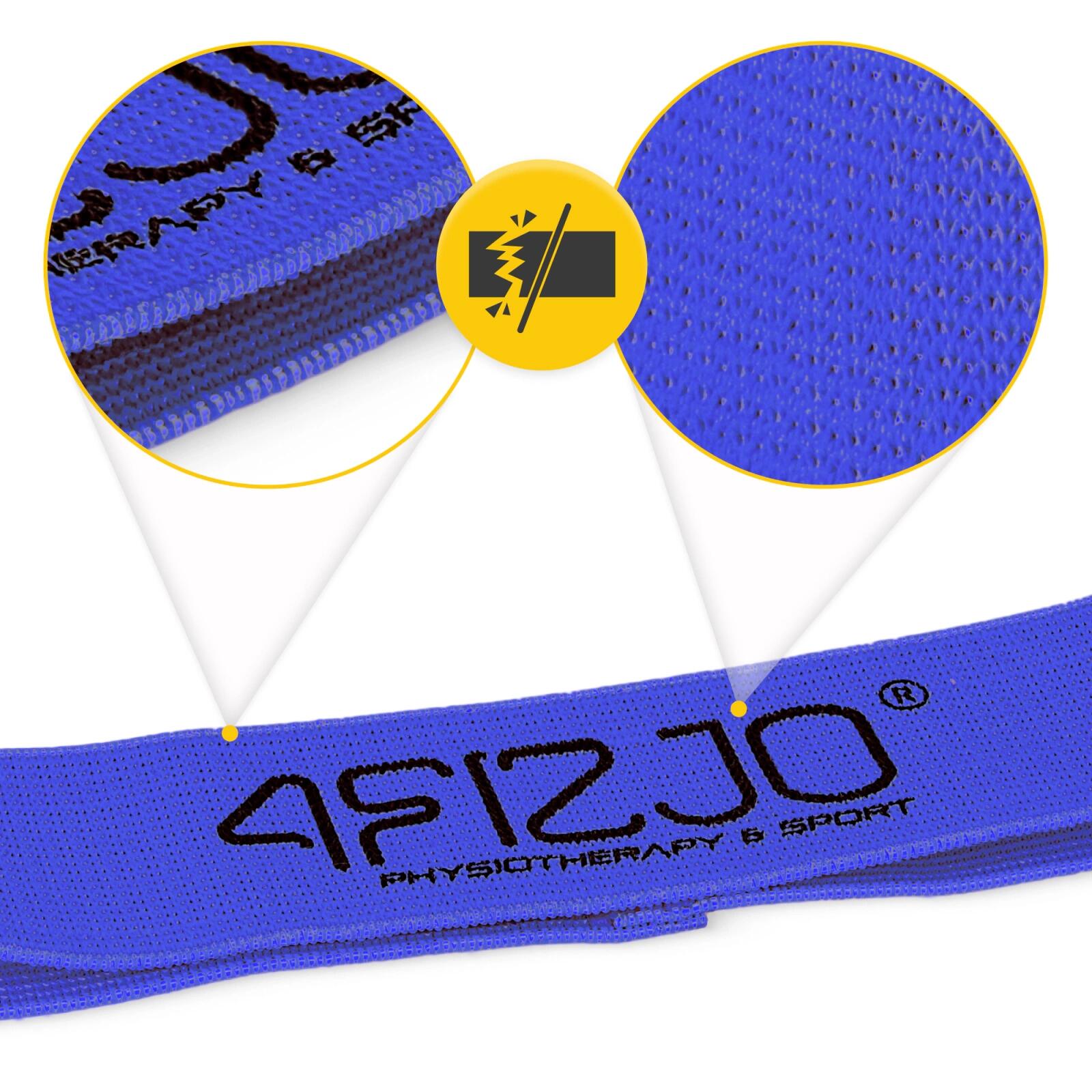 Elastico fitness tessuto corto gambe glutei riabilitazione 4FIZJO FLEX BAND 3/7