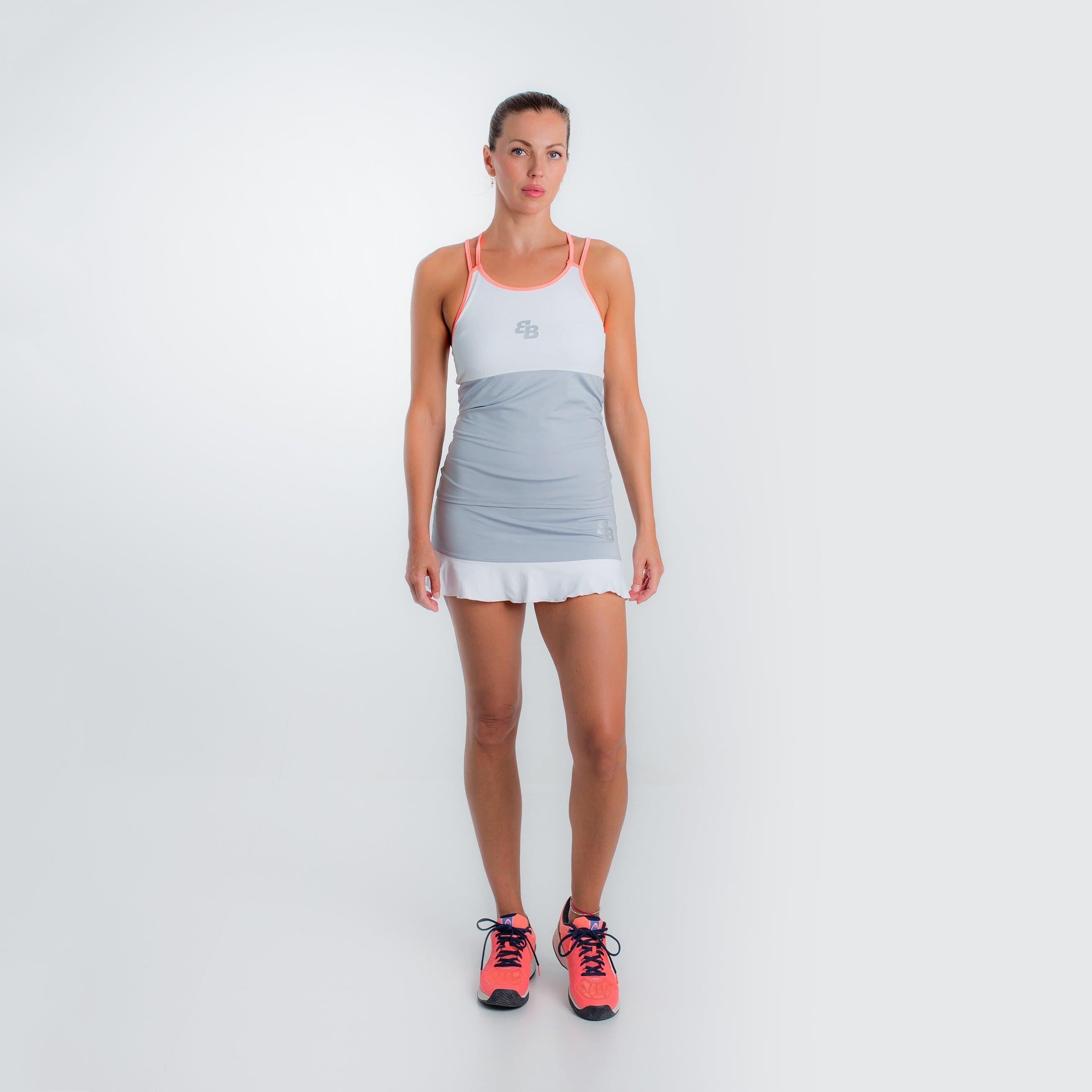 Maglietta da padel e tennis da donna Kyoto grigia di Belén Berbel, taglia XXL 3/3