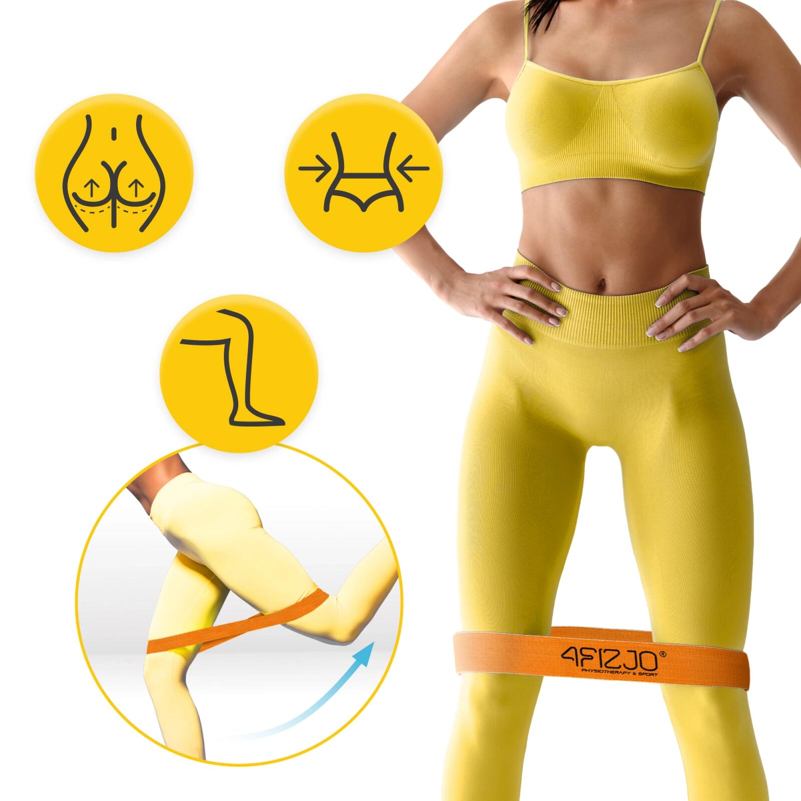 FLEX BAND Stoffband 4FIZJO Widerstandsband für Fitness & Pilates 2/7