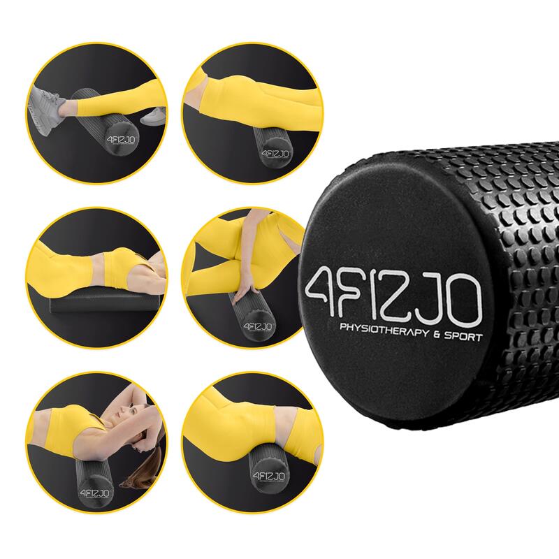 Roller do masażu z kolcami 4FIZJO CARE+ 90 cm