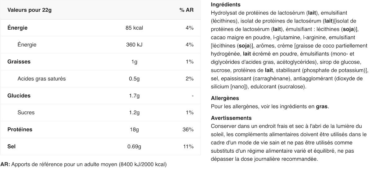 Whey hydrolysée - Hydro Whey Zero - Chocolat 2/5