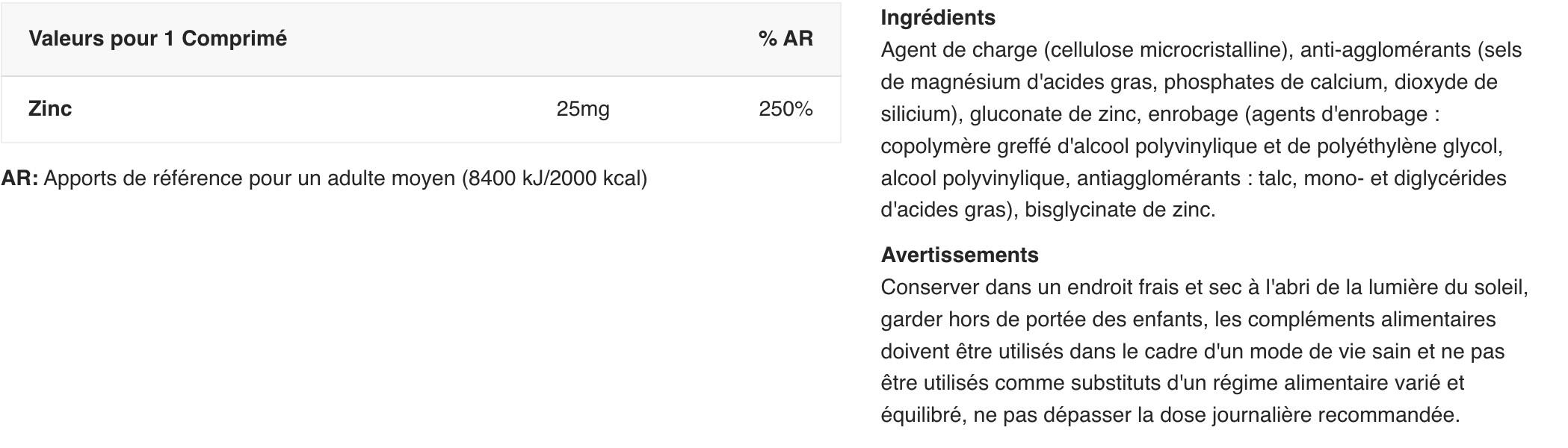 Zinc Duo 60 Tabletas 2/3