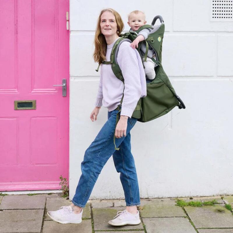 Porte-bébé LittleLife Adventurer S3 vert léger, dossier et pieds pliables, 12L 3/7