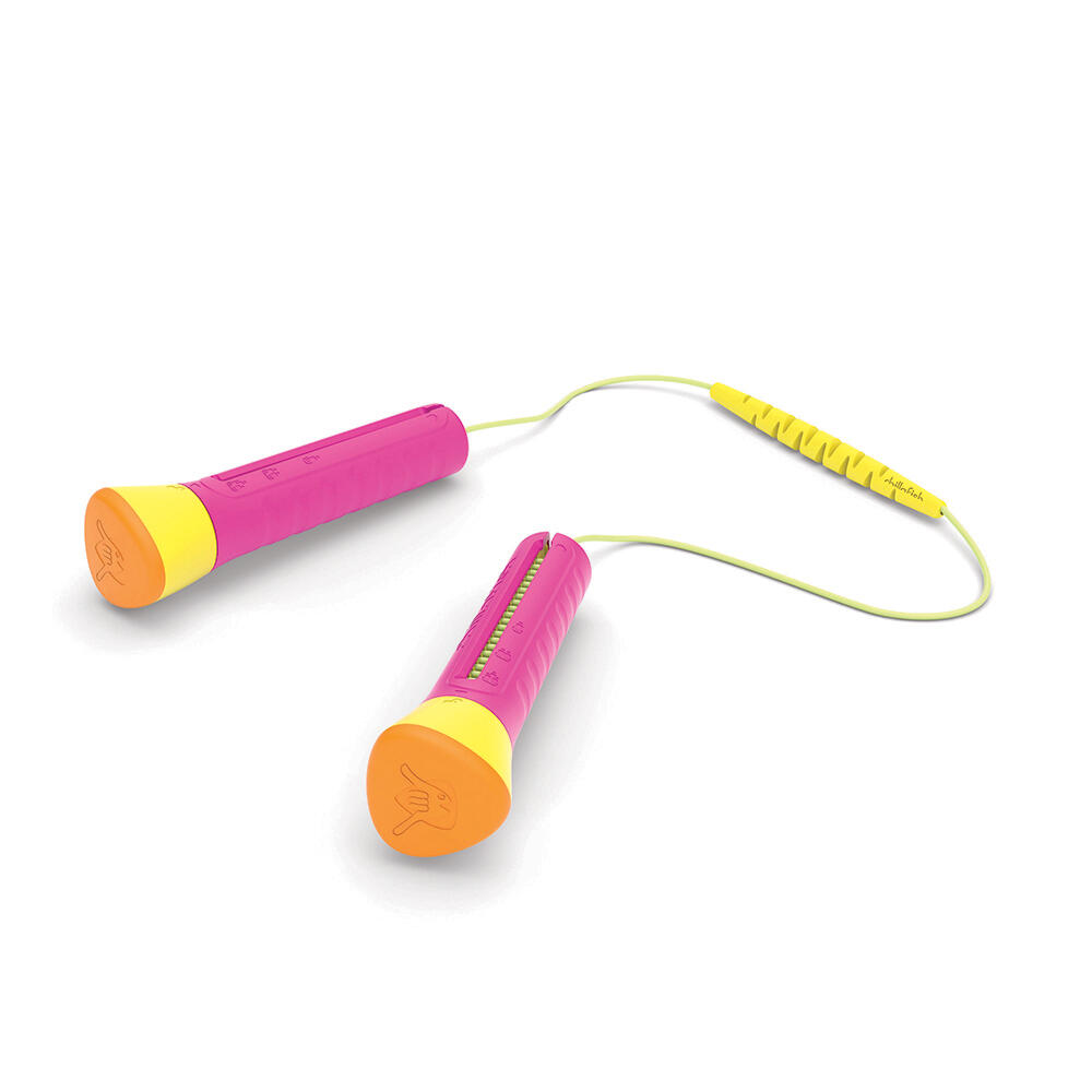 Corde à sauter Chillafish Skibbi, réglable de 20 cm à 3 m, Fuchsia 3/7