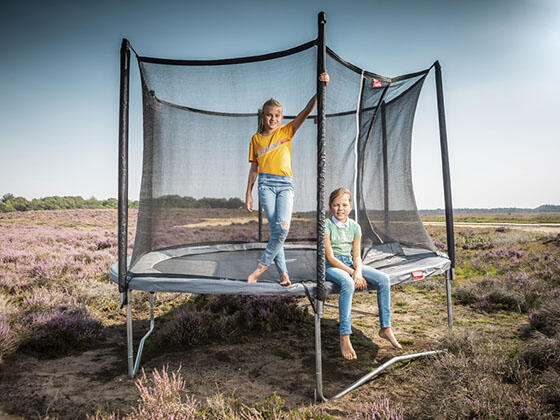 Trampoline+Filet de sécurité BERG Favorit Regular Ronde 330 Anthracite 3/4