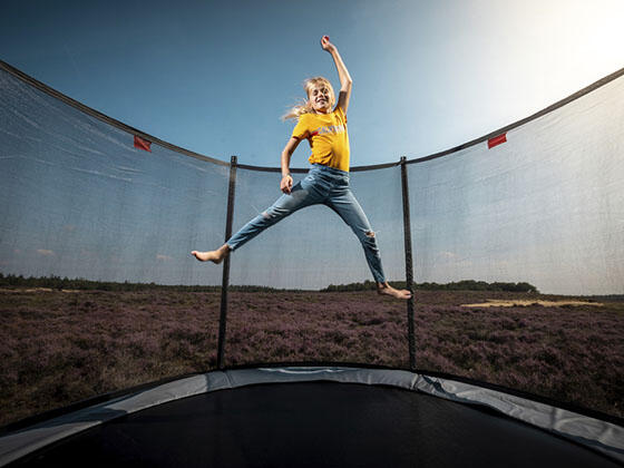 Trampoline+Filet de sécurité BERG Favorit Regular Ronde 330 Anthracite 2/4