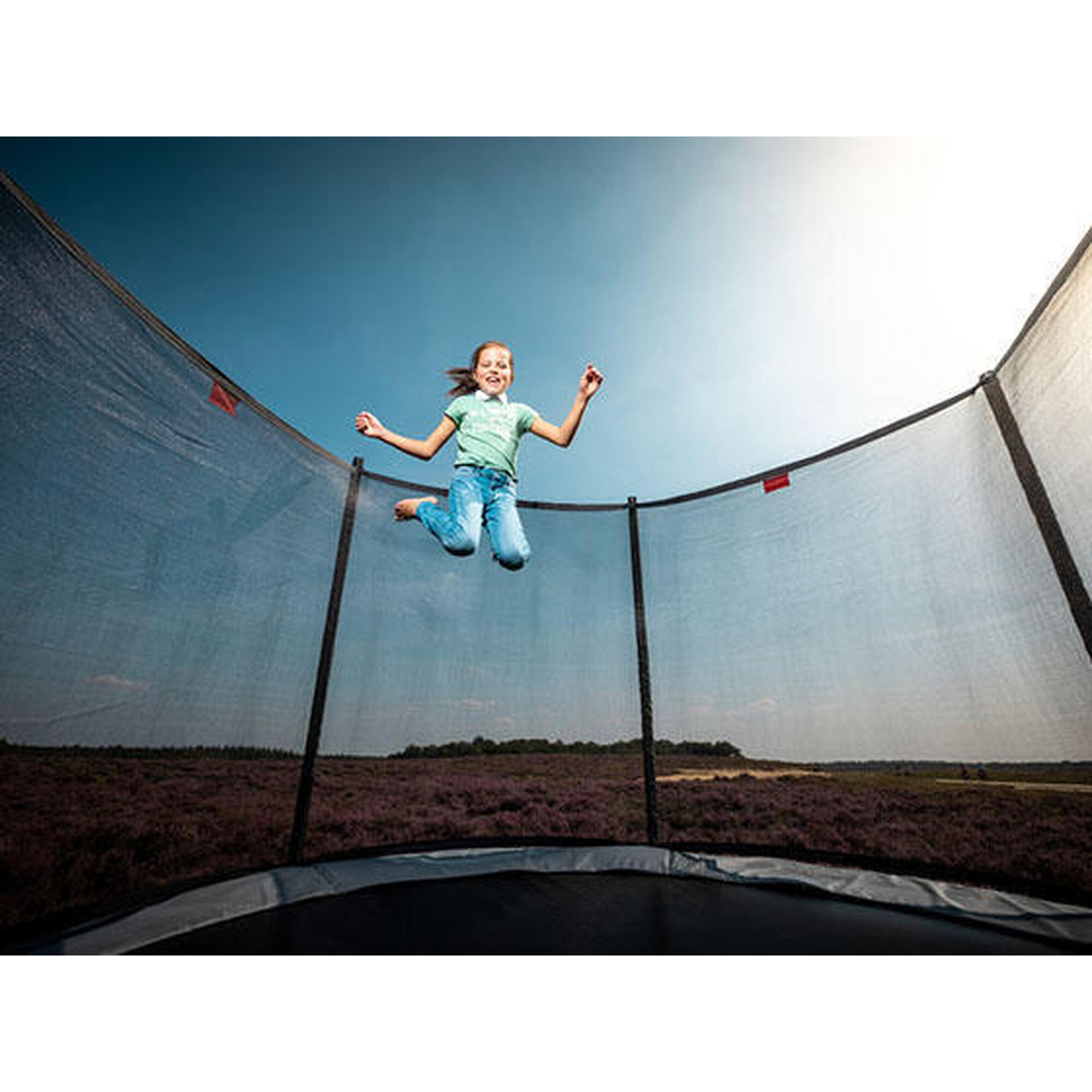 Trampolina + Siatka ochronna BERG Favorit Regularna Okrągła 380 Antracytowa