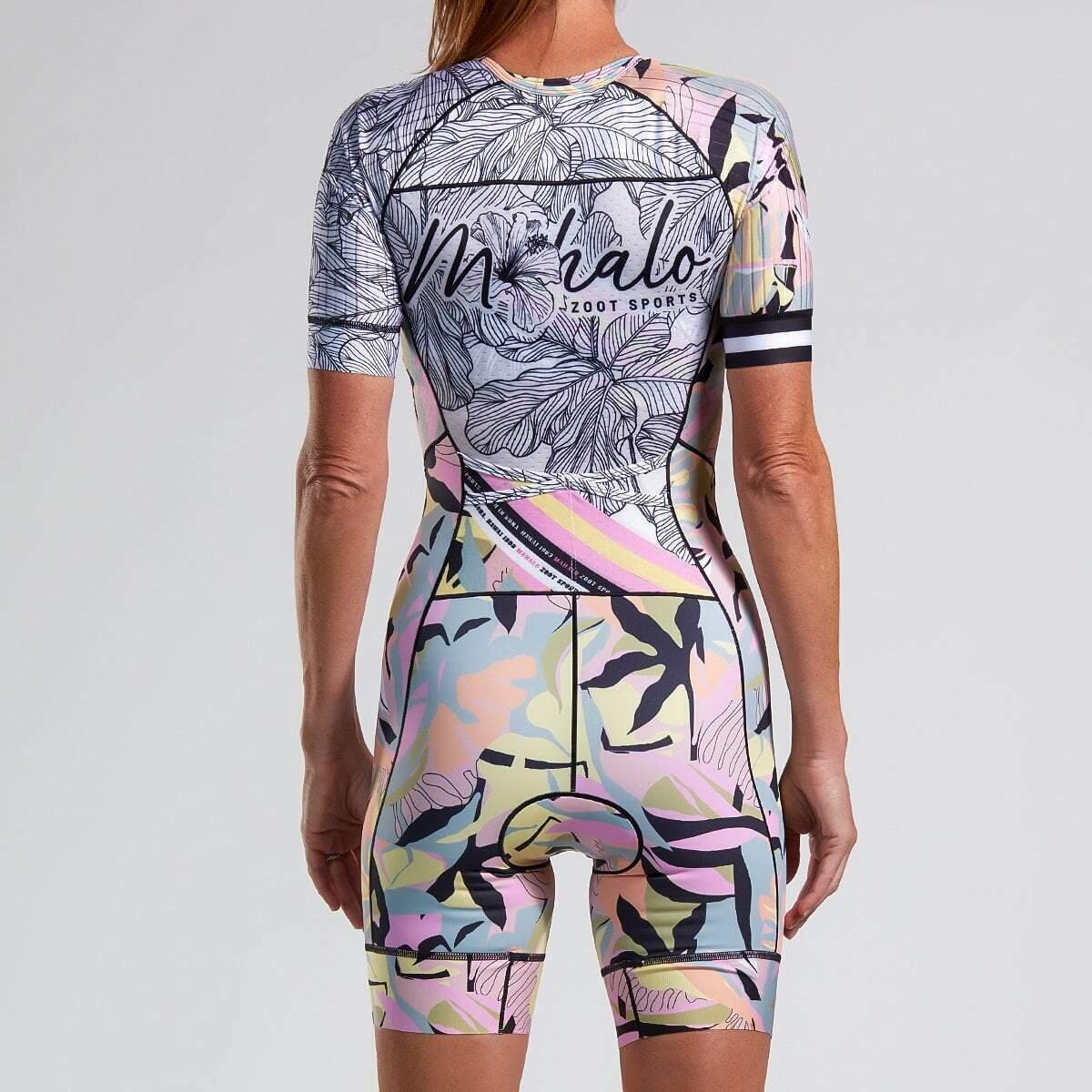Triathlon-Anzug Damen LTD Triathlon Aero Racesuit mit durchgehendem 6/7