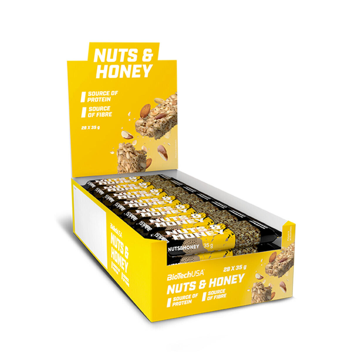 BIOTECHUSA Energierepen - Noten & Honing (28x35g) - Honing