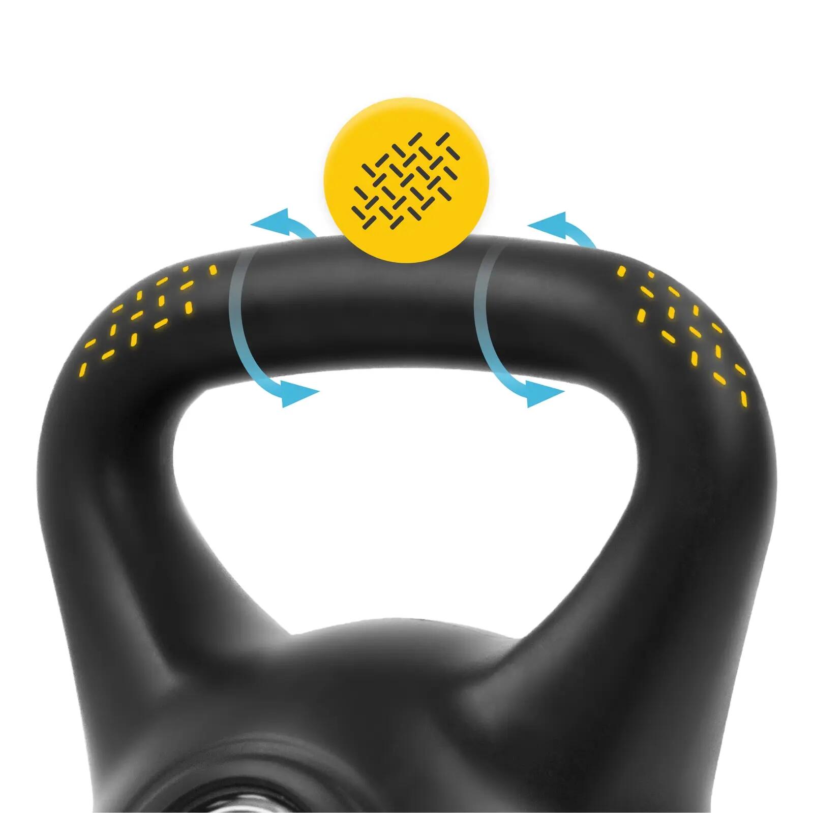 Kettlebell 4FIZJO Bituminous 10kg - 12kg 10kg 5/7