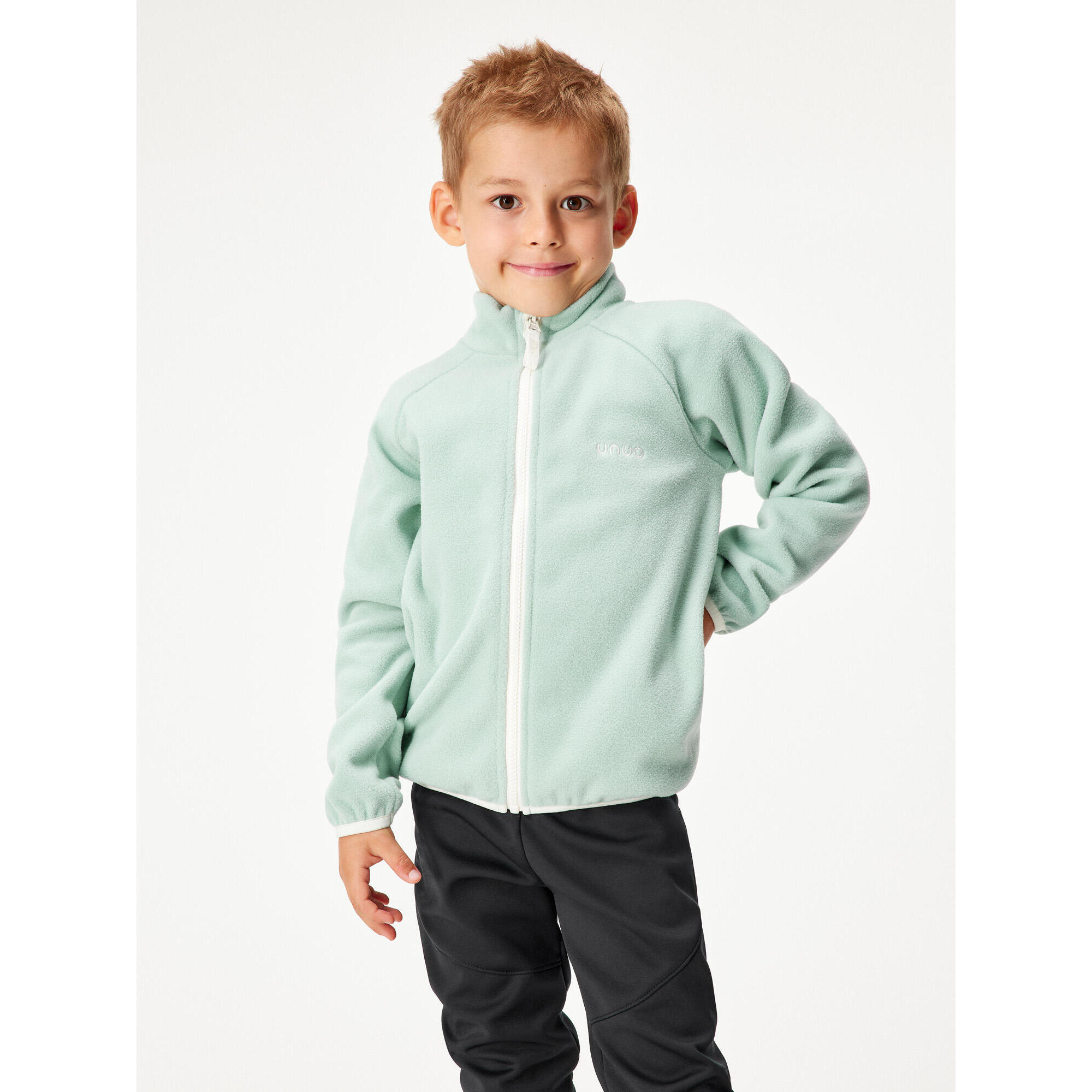 UNUO Dětská fleecová mikina na zip