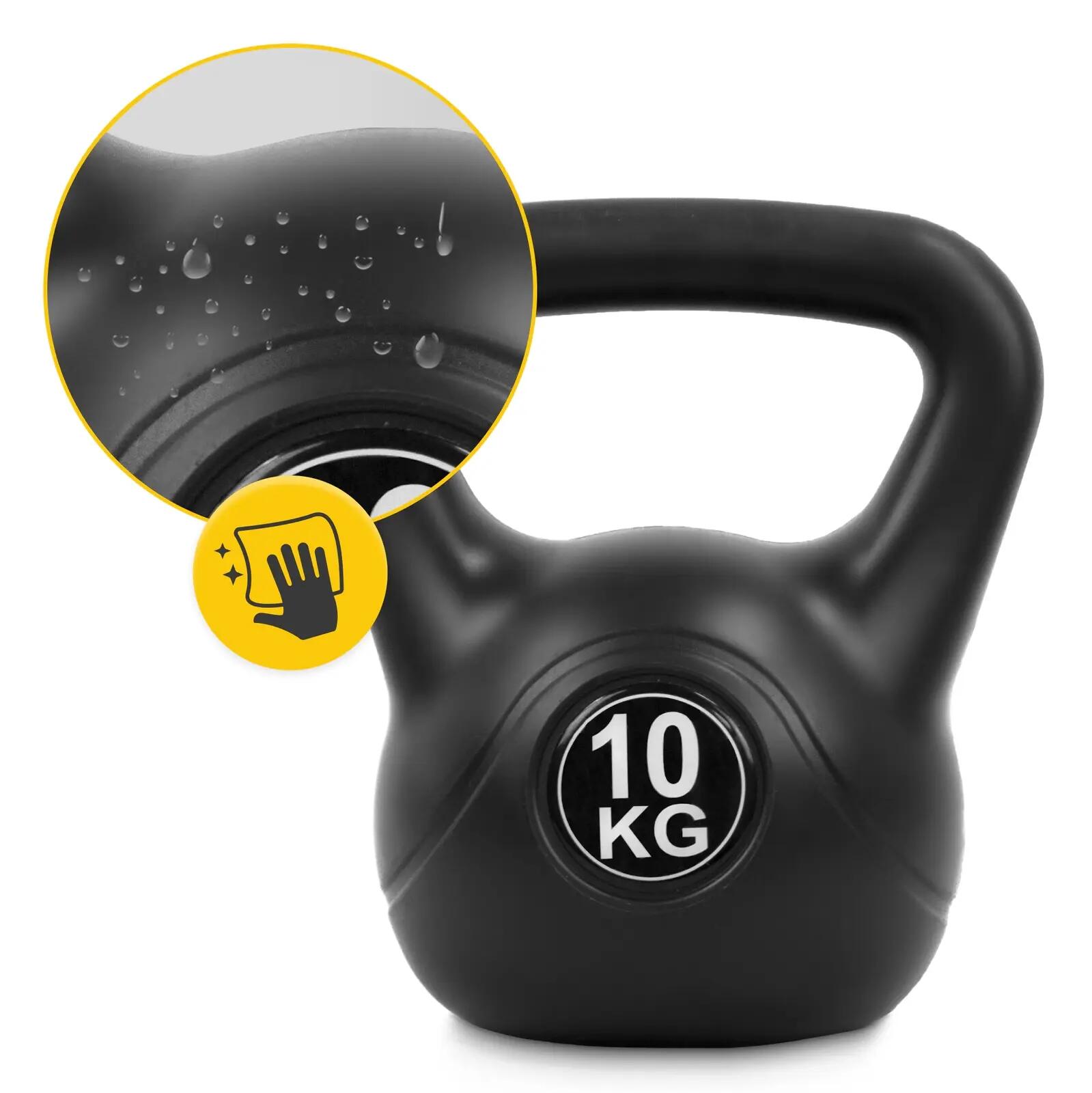 Kettlebell 4FIZJO Bituminous 10kg - 12kg 10kg 6/7