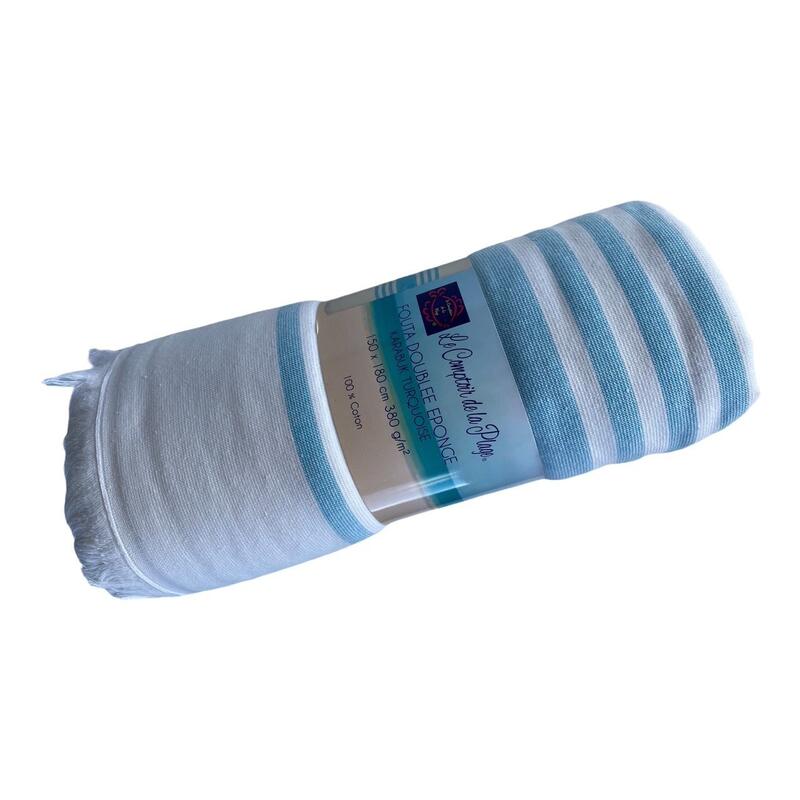 Karabuk XL Turquoise 140x180 380g/m² badstof gevoerde handdoek