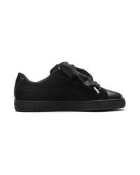 Femme SUEDE HEART BUBBLE Puma 01 BLACK 366441 Noir Puma