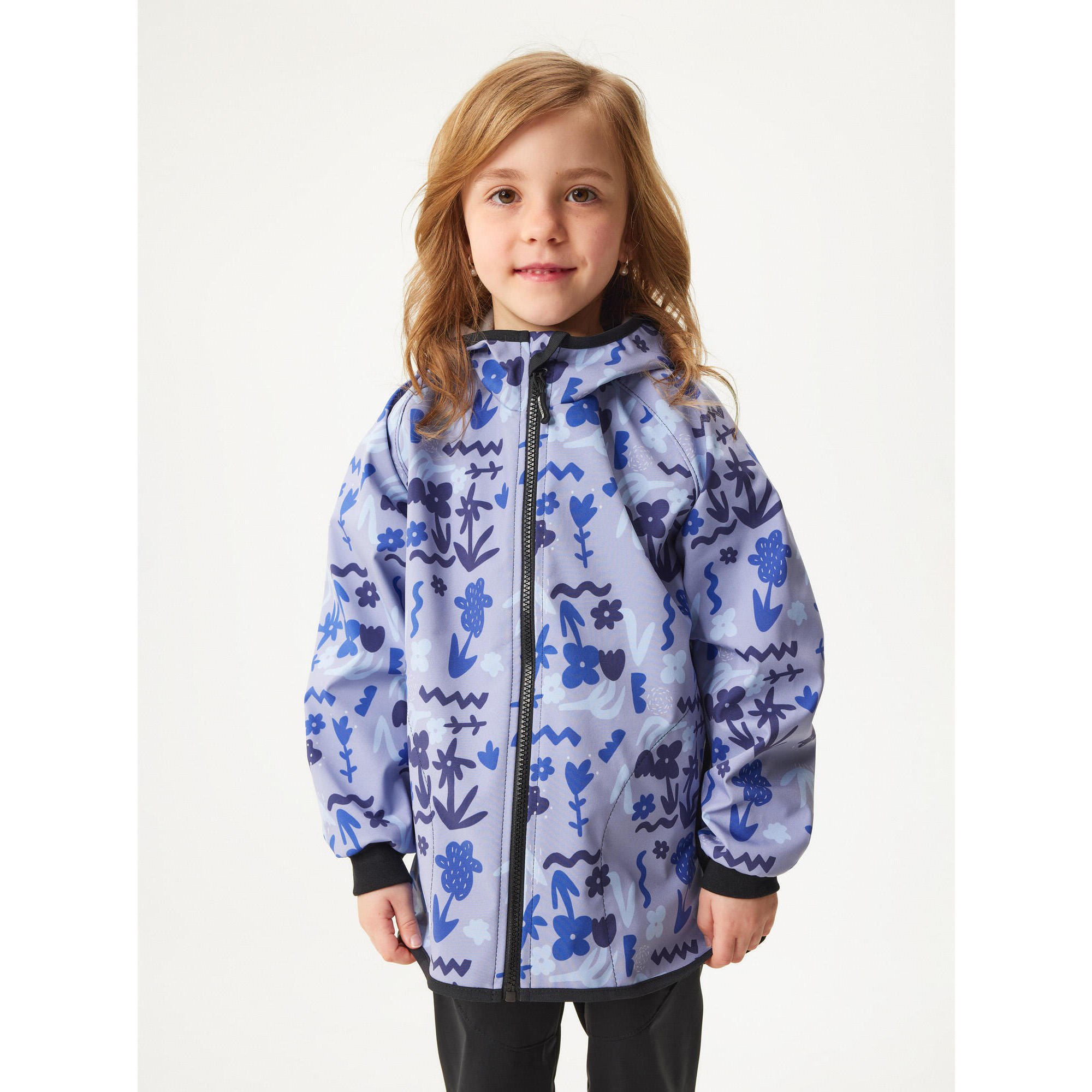 UNUO Dětská softshellová bunda Basic s fleecem