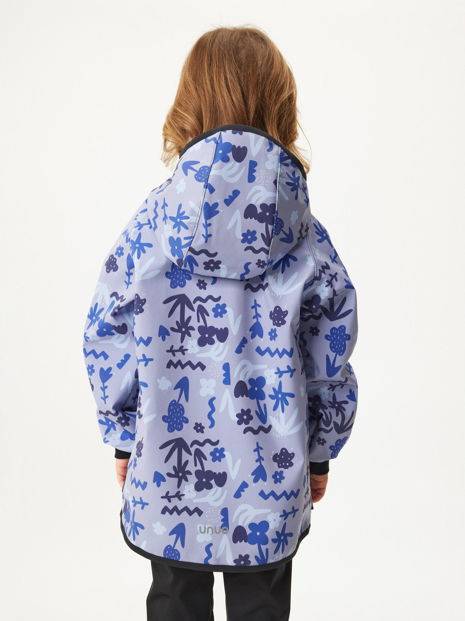 Softshell-Jacke mit Fleece für Kinder Basic, Blumen 3/7