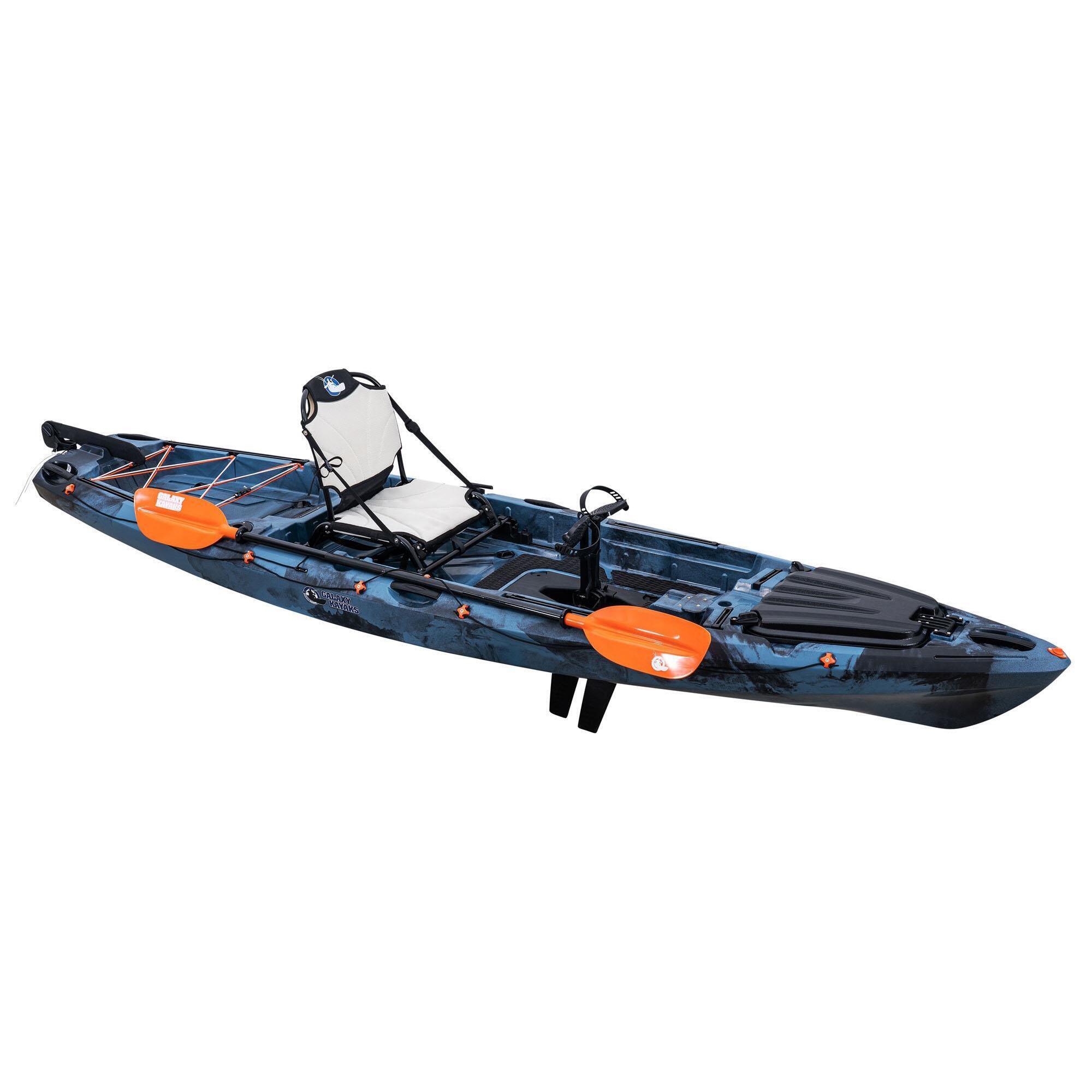 Galaxy Kayaks - Kayak De Pêche Individuel Wildcat Pédalier Ou Stepper - Kayak - Bleu|gris - No Size - Decathlon
